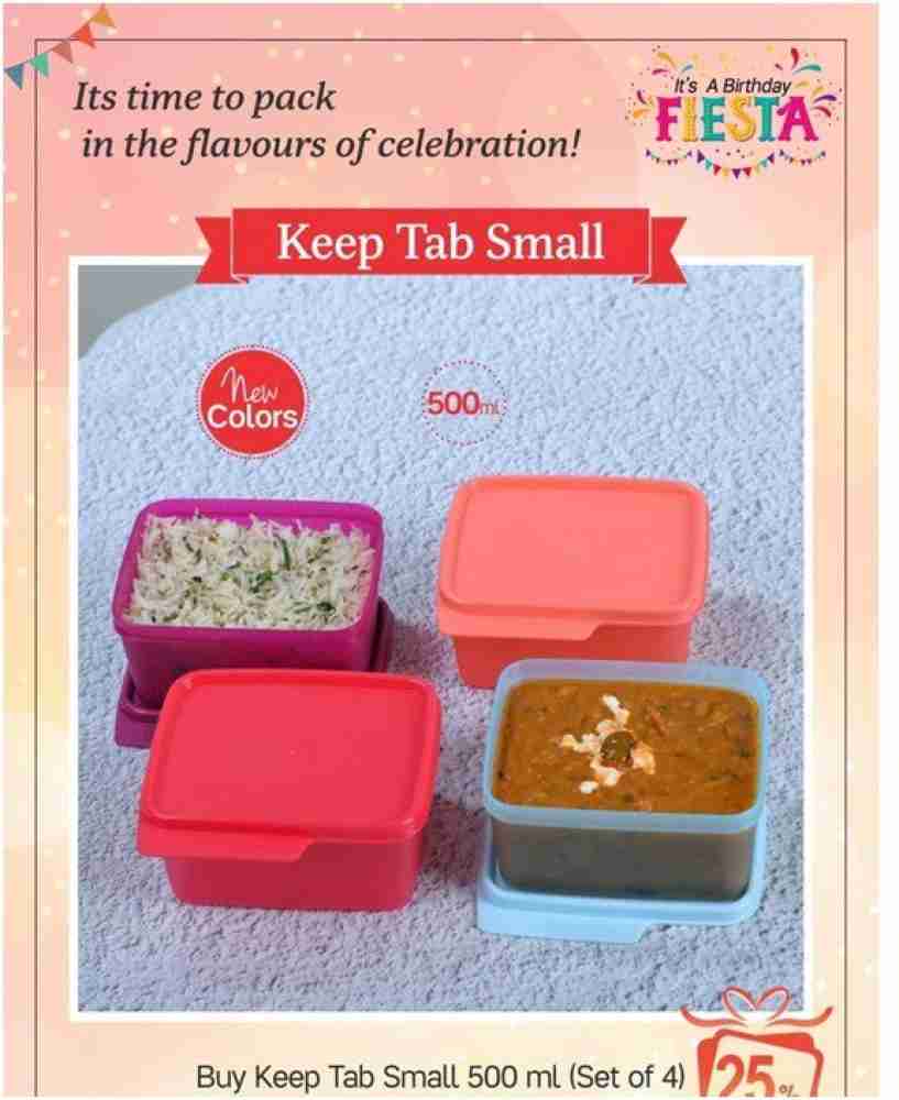  Tupperware Keep Tab Plastic Container Set, 500Ml, Set