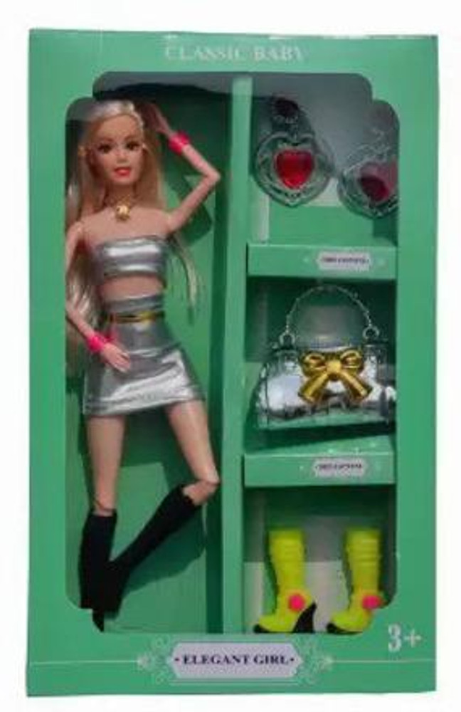 Haimi Traders Baby Girl Barbie doll With Accessories Doll Set