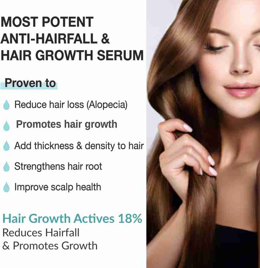 Hair growth actives 18% for reducing hairfall & promoting healthy