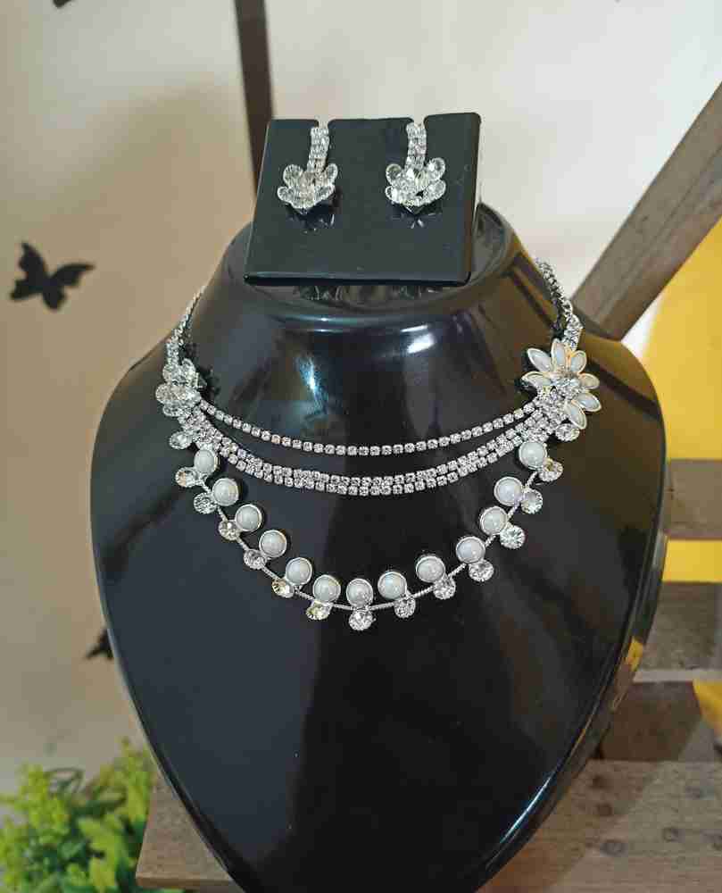 Original silver on sale necklace set