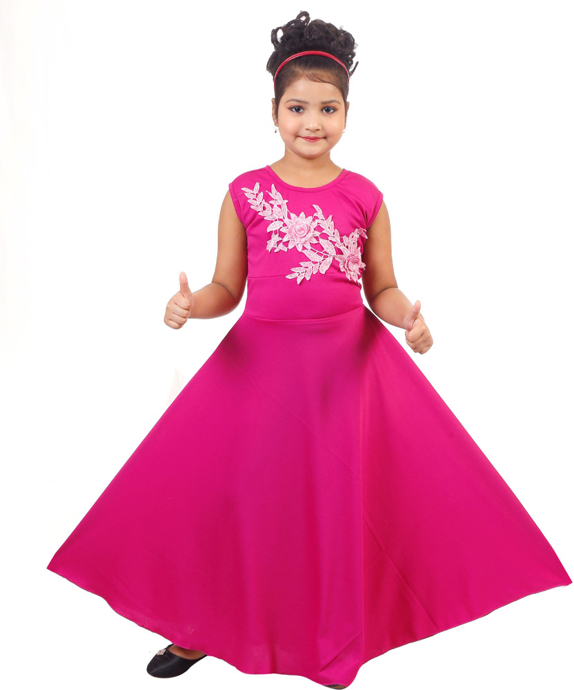 mukti fashion Girls Maxi Full Length Casual Dress Price in India