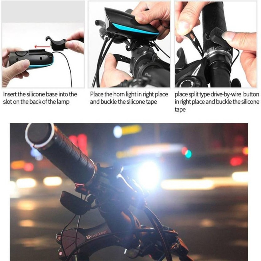 Lista lista056 rechargeable bike horn and light on sale