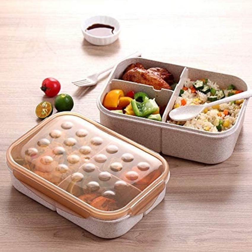 Buy NAVRANGI Lunch Box with Fork & Spoon, Lunch Box 1150 ML 3