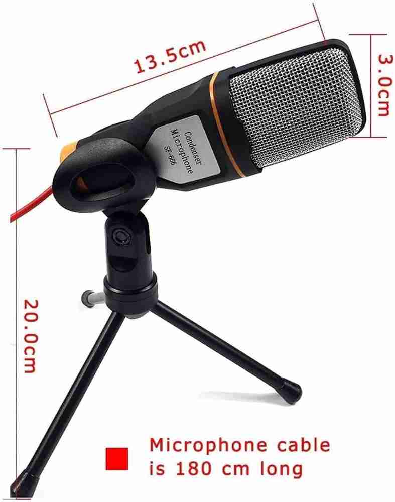Sf 666 Condenser Mic 3.5 Mm Condenser Microphone For Computer Laptop Gaming  Pc at Rs 200, Condenser Microphone in New Delhi