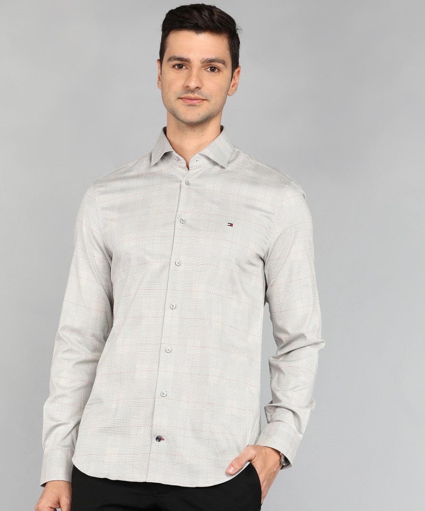 Grey tommy hilfiger discount shirt