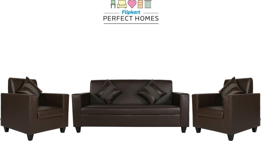 Leather sofa on sale set flipkart