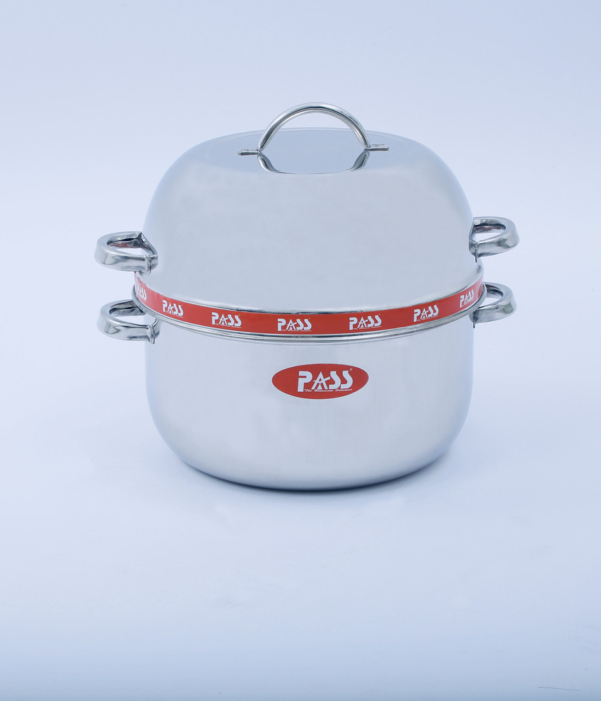 PASS Steel Rice Cooker Stainless Steel Steamer Price in India Buy PASS Steel Rice Cooker Stainless Steel Steamer online at Flipkart