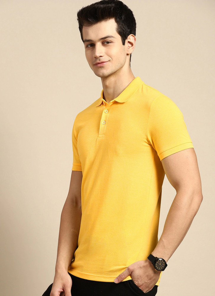 Yellow polo sport t shirt sale