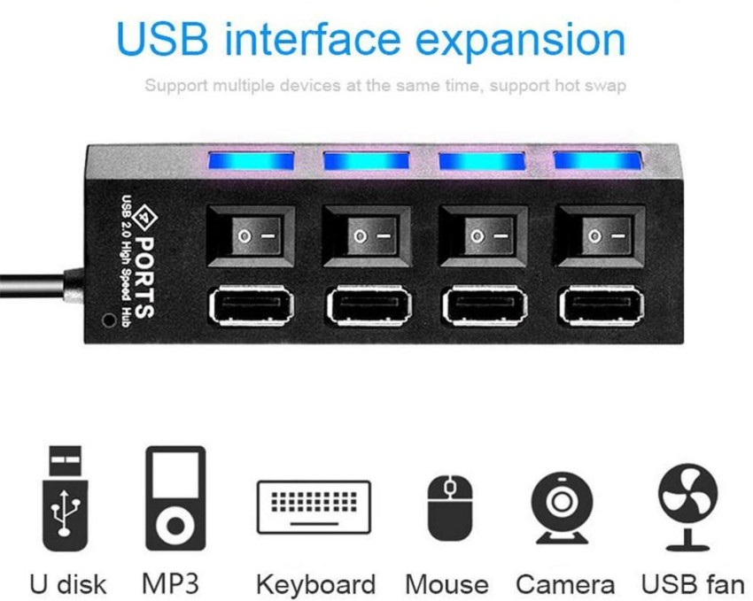 Multiprise USB ESSENTIELB bureau switch 3 prises + 2 USB