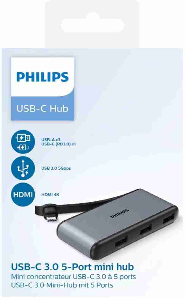 USB-C Mini Hub with Multiple USB-C and USB-A Ports
