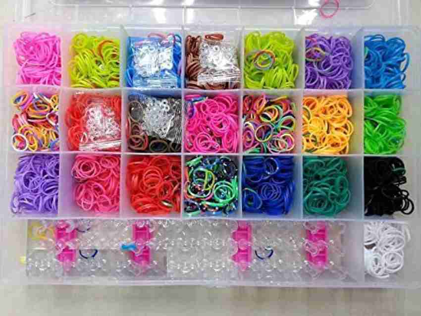 PATPAT 1150+ 20 Color Loom Rubber Bands Set, ,Gift Rainbow Rubber