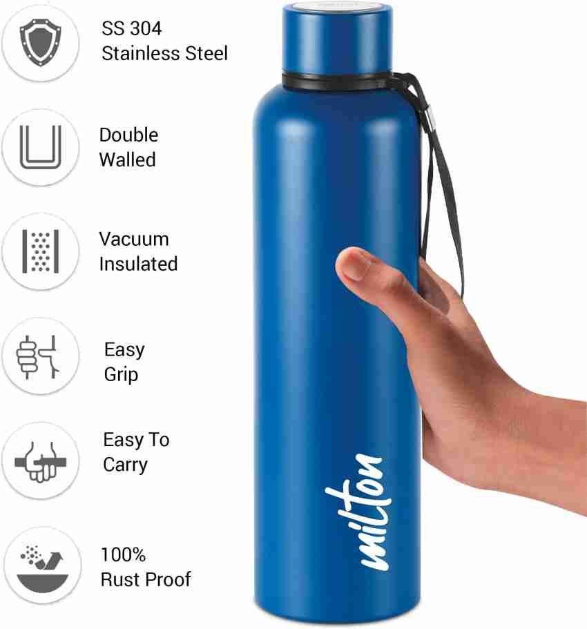 New Milton Thermosteel 24 Hours Hot and Cold Water Bottle, 1(LITRE)