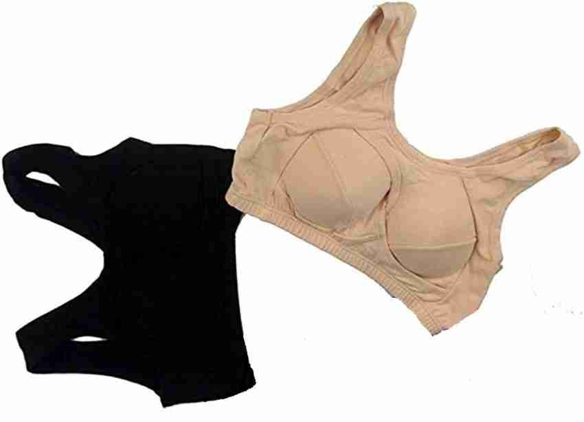 KELYNN Women Anti-Sagging Cotton Sports Bra with Padded for Fitness Yoga  Sports Support Bra New Upgrade US Size, Beige, XXL price in UAE,   UAE