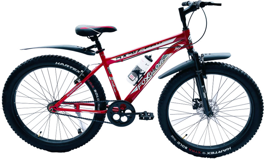 FOXGLOVE DARKFOX 26.300 CHERRY RED HARTEX TIRE FRONT DISK FOR 8