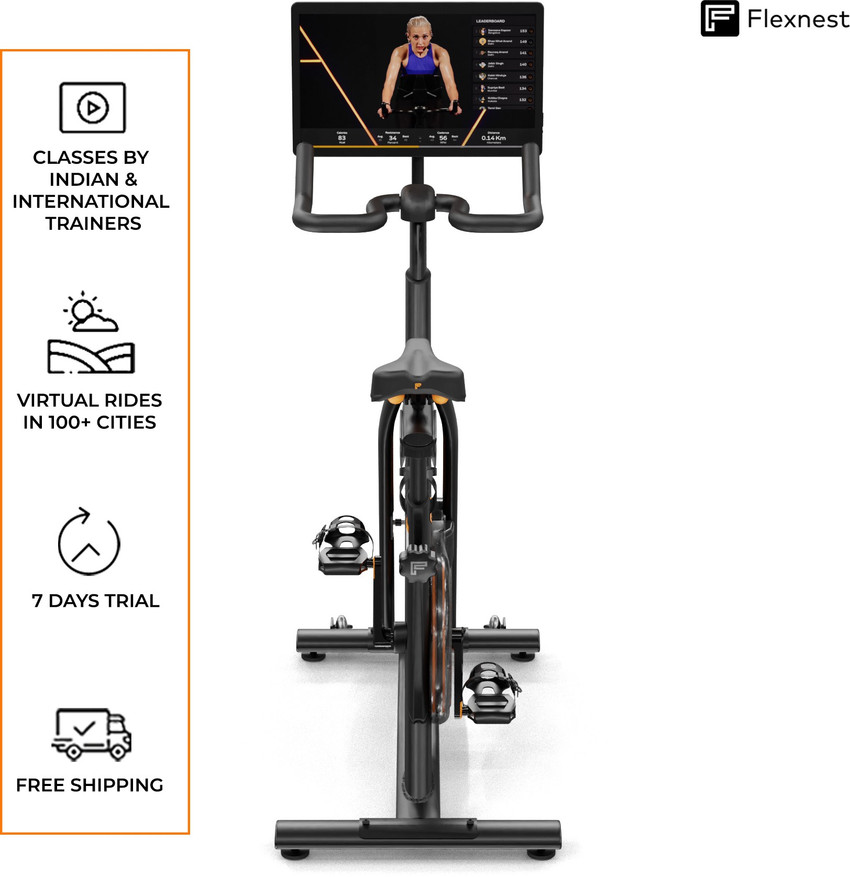 Smart exercise bike online with screen