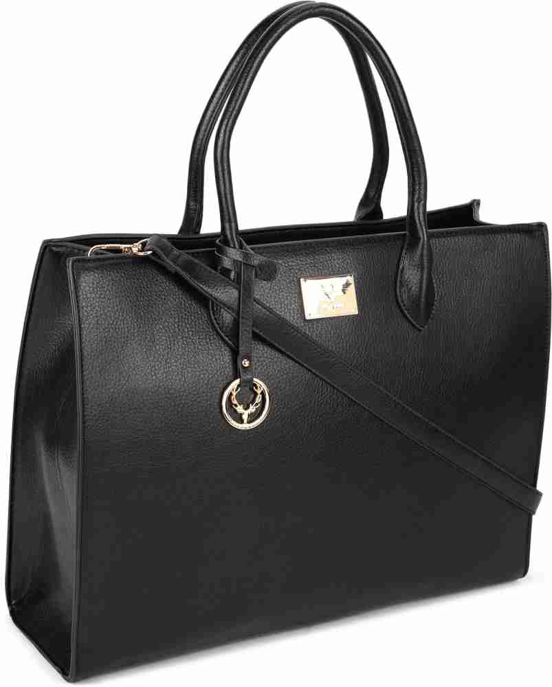 Buy Allen Solly Women Black Hand held Bag Black Online Best Price in India Flipkart