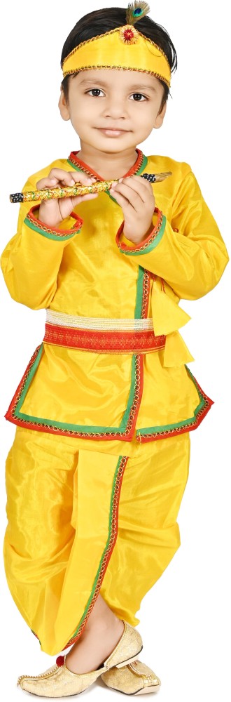 Krishna dress for 7 year old best sale