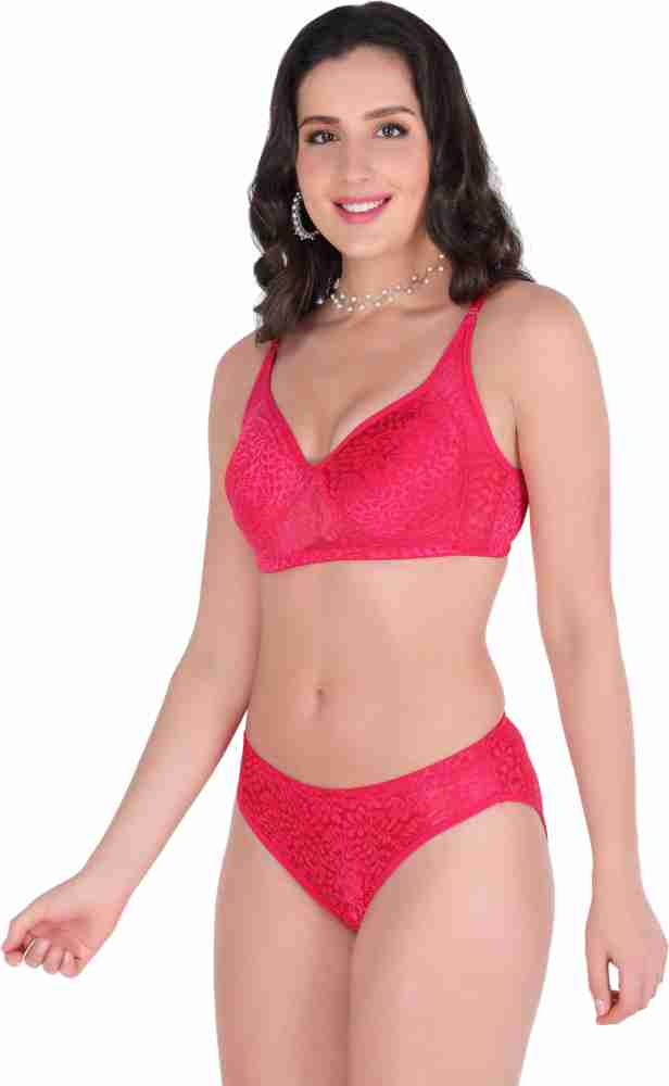 Buy Body Tonic Women Cotton Printed Bra Panty Set for Women Lingerie Set Bra  Panty Set Combo (Pack of 1) Pink at