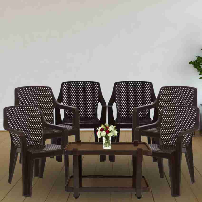 Plastic chair sofa set best sale