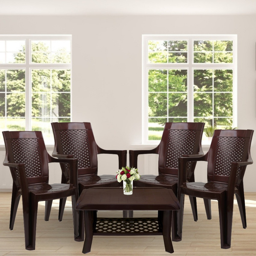 Plastic 4 chair online set price
