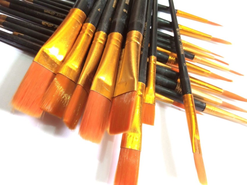 Fine Tip Round 0 Detail Art Paint Brushes - 4pcs/set