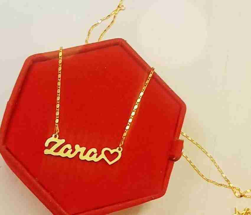 Zara store name necklace