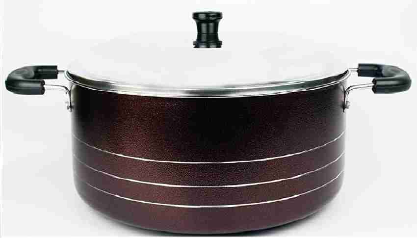 Brown Big nonstick biryani pot, For Kitchen, Size: 12 Ltr