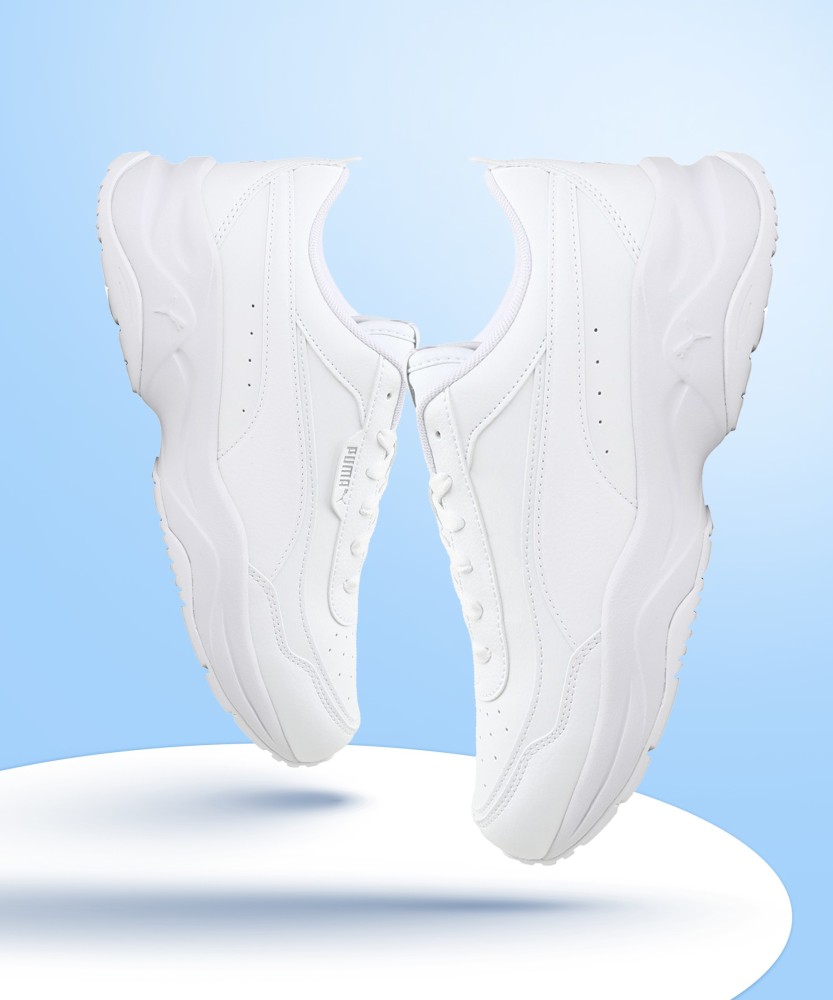 Puma white best sale chunky sneakers