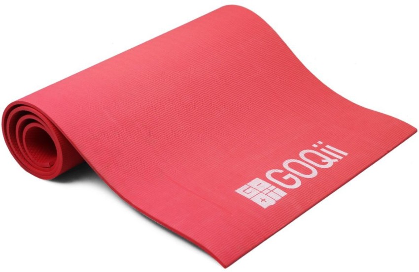 GOQii Anti-Skid 6 mm Yoga Mat - Red Red 6 mm Yoga Mat - Buy GOQii Anti-Skid  6 mm Yoga Mat - Red Red 6 mm Yoga Mat Online at Best Prices