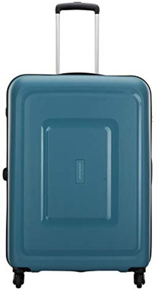 VIP Aristocrat Sera Trolley Number Lock with Anti Theft Zip Size Large 68cm Check in Suitcase 4 Wheels 24 inch Blue Price in India Flipkart
