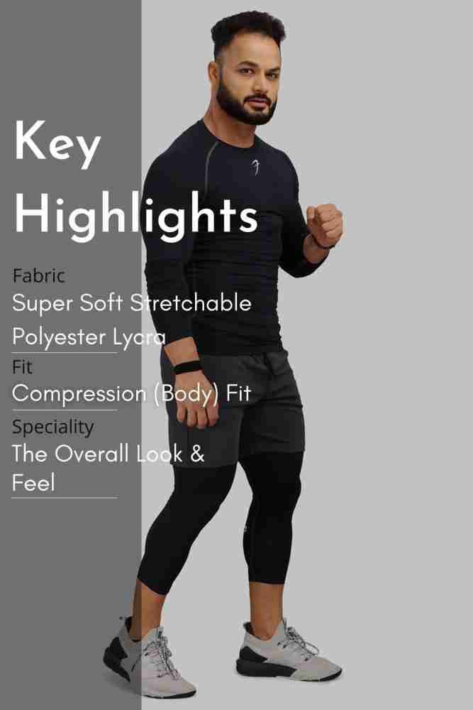 Buy PROSHARX Compression Skin-Tight Pants for High Performance in Sports &  Workout, Gym Wear (S) at