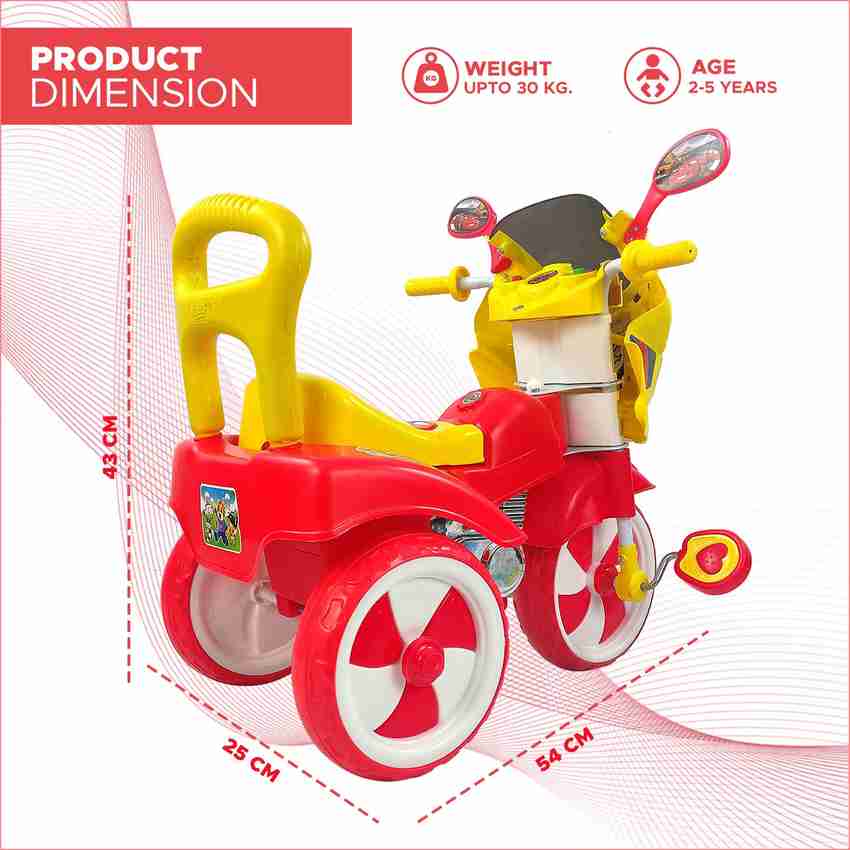 Miss Chief by Flipkart Stylish Kids Tricycle tricycles Kids Cycle Ride on for boy and Girl for 2 to 5 Years with Under seat Storage Space