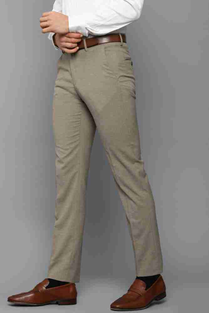 Buy Louis Philippe Khaki Trousers Online - 743320