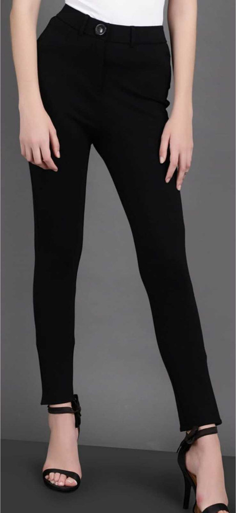 Niyo Girls Slim Fit Women Black Trousers Buy Niyo Girls Slim Fit