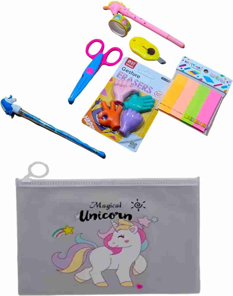 Unicorn Art Set Gift Box 64 Piece Kids Painting & Drawing Kit - 99