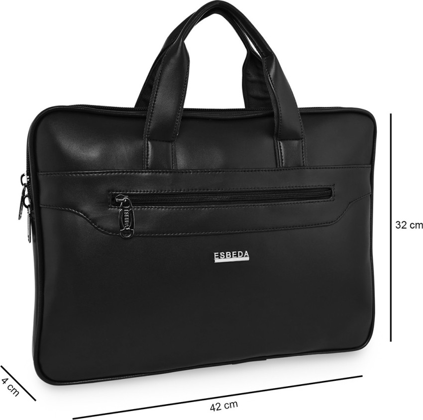 esbeda leather laptop bag