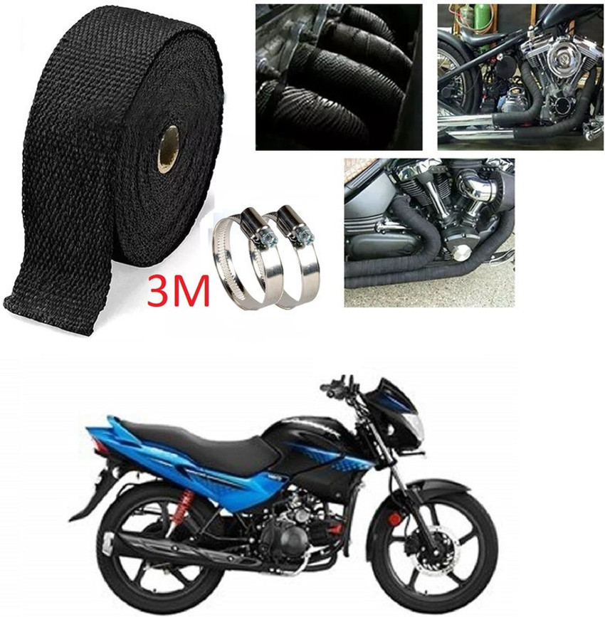 Glamour bike 2024 silencer cover
