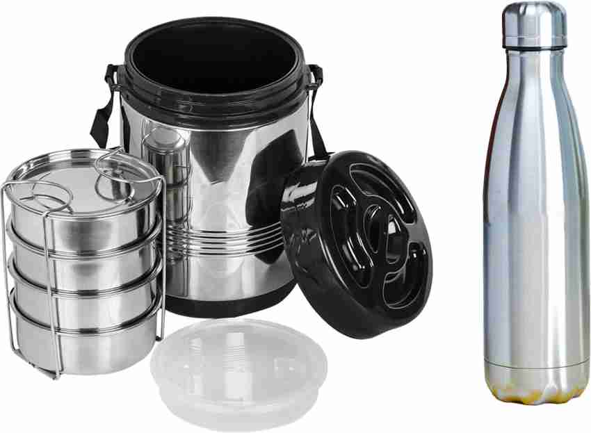 Sleek 2000 Silver Deuralux Steel Thermos 2 LITRES, For Home, Capacity: 2000  ml