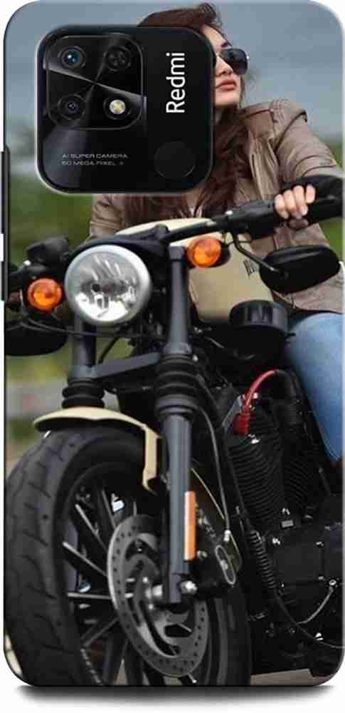 Girl riding bullet bike shop
