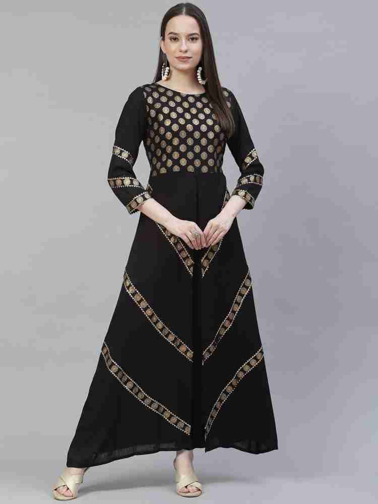 Buy Black Kurtis & Tunics for Women by AAYUMI Online