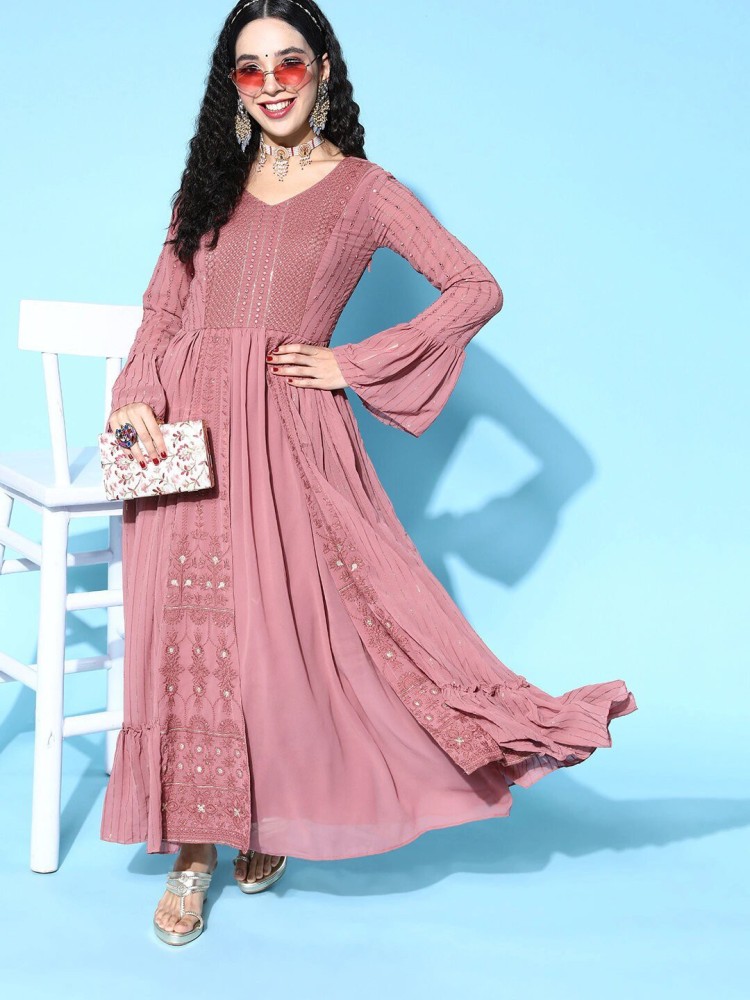 Double bell hot sale sleeves kurti