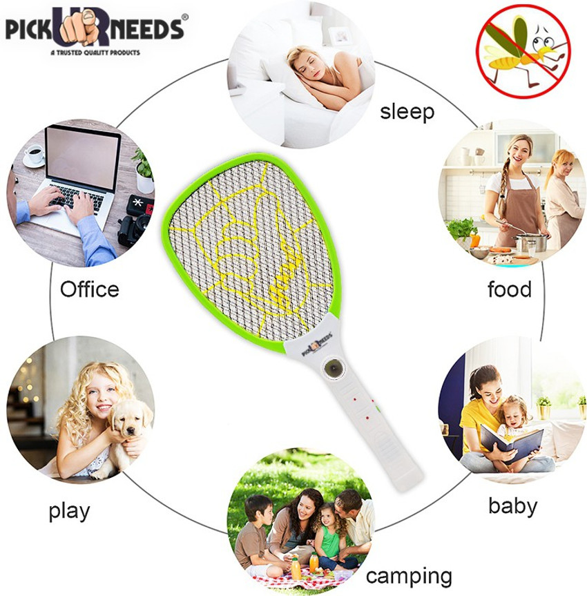 Make Ur Wish Mosquito Bat With Torch Wire Electric Insect Killer