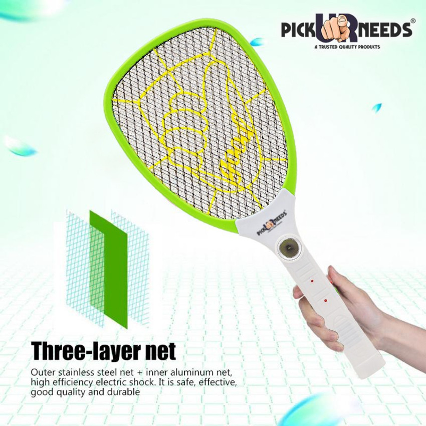 Make Ur Wish Mosquito Bat With Torch Wire Electric Insect Killer