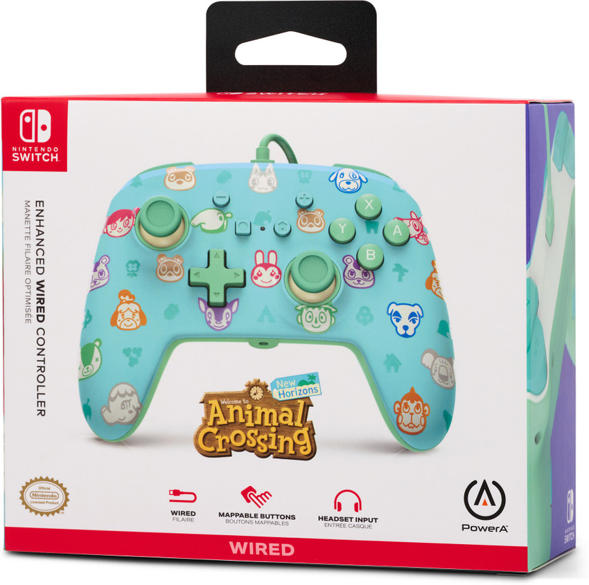 PowerA Officially Licensed Nintendo Switch Enhanced Wired Controller Animal Crossing USB Gamepad PowerA Flipkart