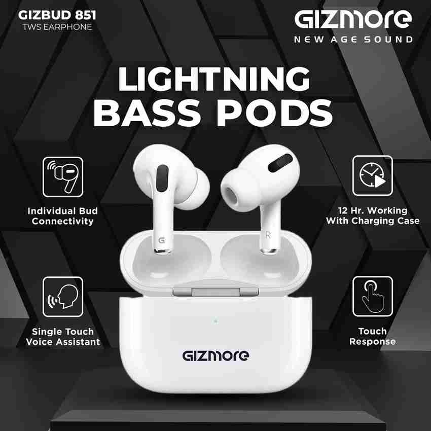 Gizmore TWS 851 Earbuds Bluetooth Headset Price in India Buy