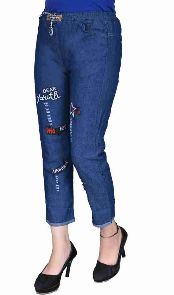 GORIYA Jogger Fit Women Blue Jeans - Buy GORIYA Jogger Fit Women
