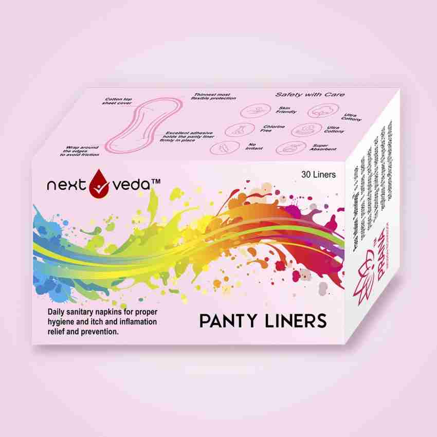 everteen 100% Natural Cotton Daily Panty Liners (Box of 30pcs) Pantyliner