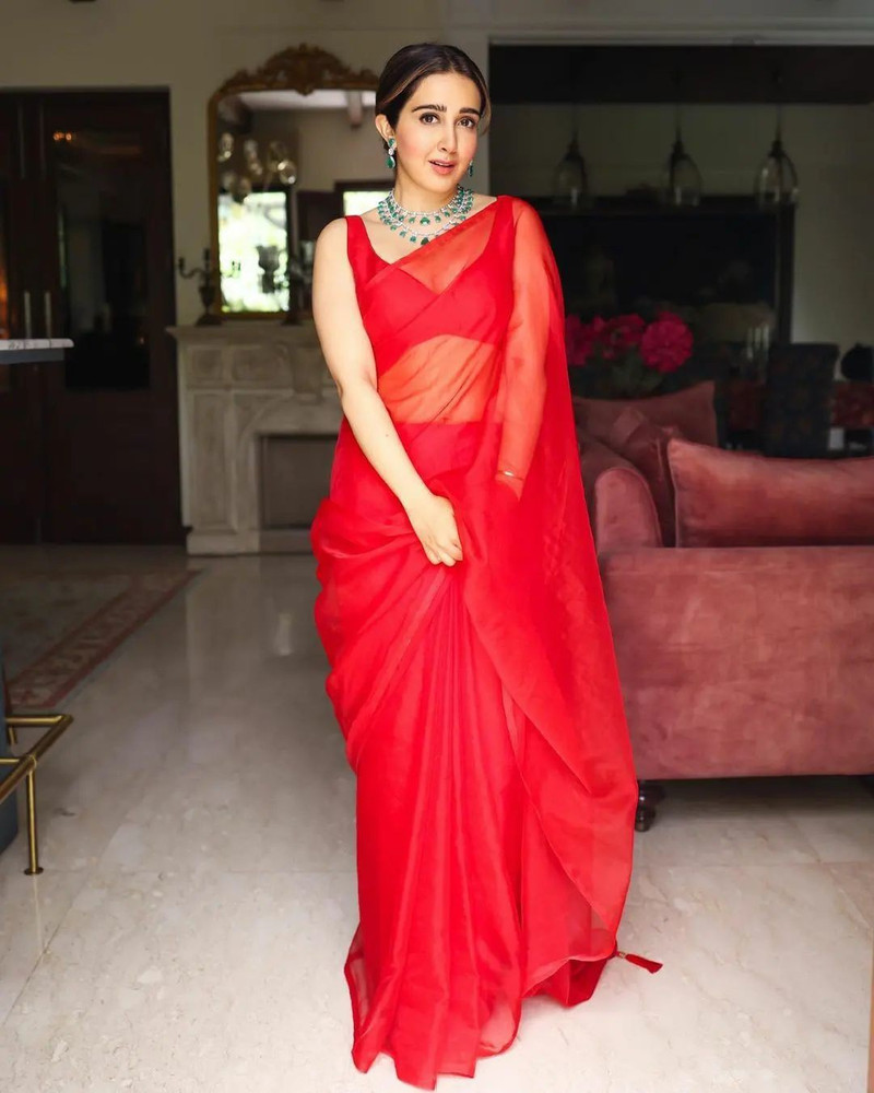Chiffon georgette hot sale saree flipkart