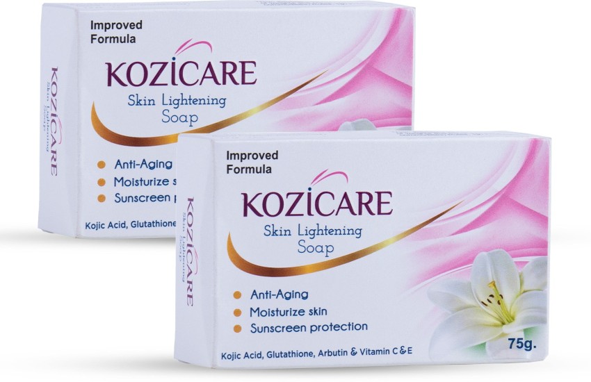 Kozicare Skin Lightening Soap Glutathione Arbutin 75g Pack