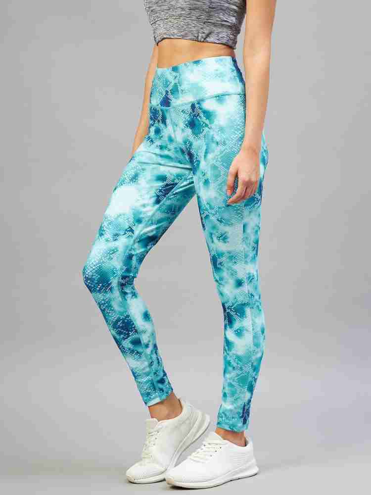 C9 Airwear Printed Women Blue Tights - Buy C9 Airwear Printed